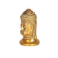 Brass Hanuman Head Face Idol Showpiece Home Office Golden Height 4 Inches