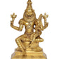 Brass Lakshmi Narasimha Statue for Home Decor Temple Office Mandir, (Height: 9 Inch)