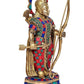 Ram Idol Murti for Pooja Ram Brass Statue Set for Home Temple Lord Ram Religious Idol Murti Multicolor in Brass (Height: 10.5 Inches)