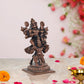 Copper Laxmi Narasimha Swamy on Garuda Laxmi Narashimar Statue for Home, Mandir Pooja Decor Idol (Height: 5 Inch)