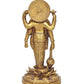 Brass Vishnu Four Armed Standing Vishnu Statue,for Home Decor Pooja Mandir (Height 9 Inch)