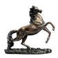 PolyResin Horse with Uplifted Legs Standing Showpiece for Home Decor, Running Horse Vastu Wall showpiece Horse Height 9 Inch