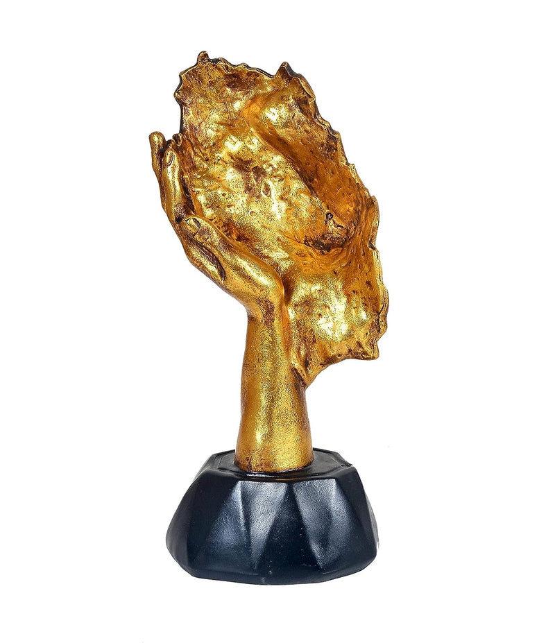 Resin Thinking Man Statue Showpiece (Height 12 Inches)