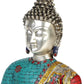 Lord Buddha Bust Statue Idol - (Brass Height 11")