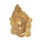 Brass Maa Durga Face Mask Idol Wall Hanging Good Luck for Temple Home Door Mandir and Office Dust Brown (Height 6 Inch)