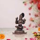 Copper Shri Sharada Devi Statue for Home, Mandir Pooja Decor Idol (Height: 2 Inch)