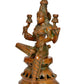 Brass Goddess Lakshmi Statue Laxmi Murti - Exquisite Hindu Goddess Idol for Home Decor and Worship (Height: 12 Inch)