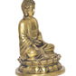 Brass Dhyan Mudra Buddha Statue - Handcrafted Spiritual Decor for Home Decor and Office Decor - Meditating Buddha Idol (Height 8 Inch)