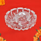 Crystal Tortoise with Plate Figurine (Height: 1.5 Inch)