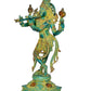 Brass Lord Krishna Idol Figurine Sculpture Playing Flute Statue Decorative Showpiece, (Height 21 Inch)