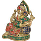 Brass Lord Ganesha Idol Sitting Ganesh Statue Decorative Sculpture for Home Decor Office Mandir Pooja Temple (Height 12Inch)