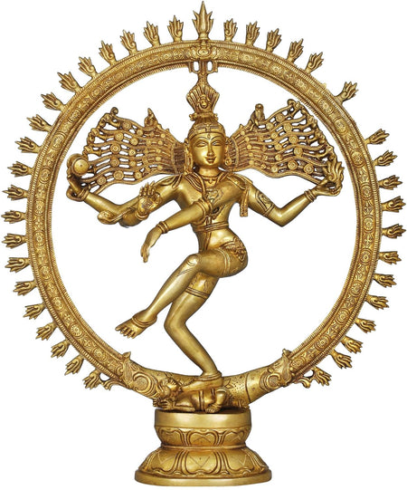 Brass Nataraja Shiva,The Lord of The Dance Statue (Height 20 Inch)