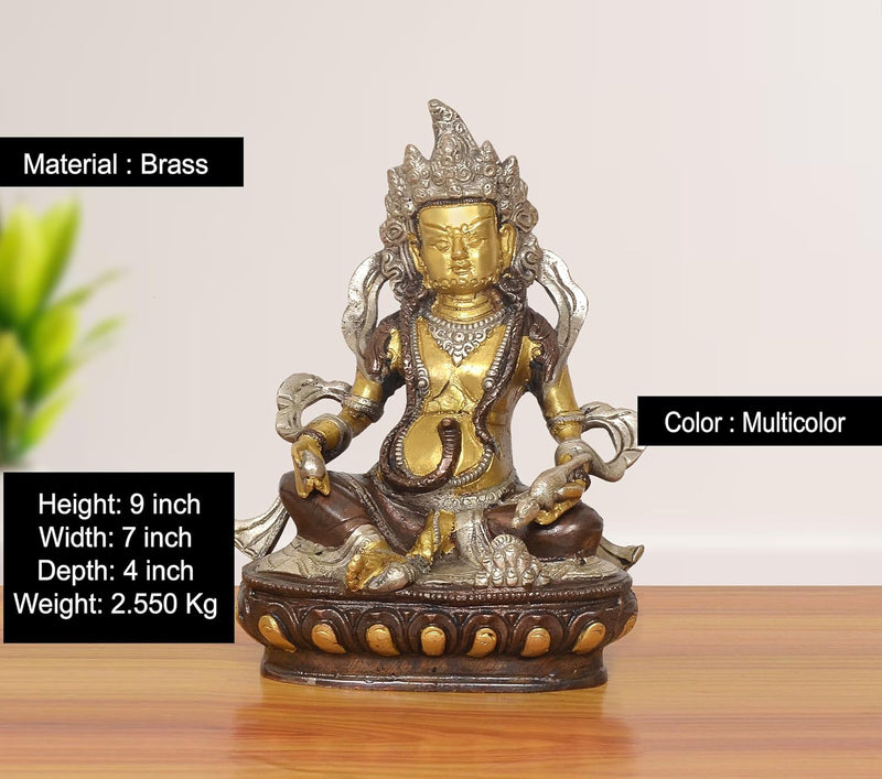 Brass Kuber Bhagwan Murti (Height : 9 inch)