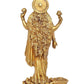 Brass Standing Statue of Lakshmi Idol Lakshmi Murti Height 10 Inch