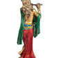 Cold Cast Krishna Playing Flute Multicolour in Resin for Home Office Mandir, Height : 10 Inch