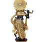 Lord Krishna Idol Statue Flute Playing Krishan Decorative Showpiece for Pooja Room Height : 16 inch