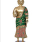 Brass Standing Buddha Statue Handcrafted Spiritual Decor for Home Decor and Office Idol (Height 21.5 Inch)