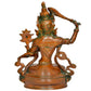 Brass Tara Devi Statue - for Worship, Meditation Spaces, Home Decor, or as a Thoughtful Spiritual Gift. (Height 9 Inch)