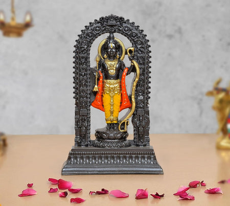 Resin Ram Lalla Murti in Ayodhya Mandir (Height 7 inch)