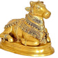 Brass Nandi Cow Statue Idol Murti On Base Decorative Item for Home | Height : 13.5 Inch