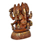 Brass Panchmukhi Ganesha Ganesh Idol Staue Murti for Home Decor Ofice,Temple, Mandir Pooja (Height : 8 Inch)