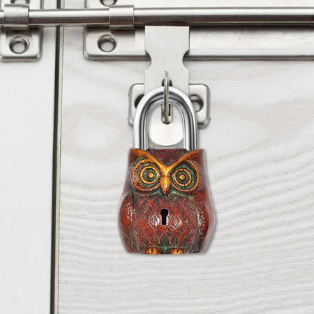 Brass Owl Bird Door Lock (Height : 4.5 inch)
