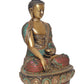 Brass Dhyan Mudra Buddha Statue - Handcrafted Spiritual Decor for Home Decor and Office Decor - Meditating Buddha Idol (Height 17 Inch)