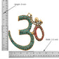 Brass OM Wall Hanging Sculpture (Height: 6 Inch) (Multicolor 1)