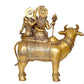 Brass Shiv Parivar Shiva Family Idol Family Sitting On Nandi Home Decor Height 26 Inch