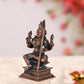 Copper Goddess Rajarajeshvari Idols, Tripura Sundari Murti, Lalita Devi, Rajarajeshwari Sculpture, Raj Rajeshvari Statue,(Height : 4.5 inch)