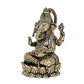 Super Fine Brass Lord Ganesha Ganpati Idol Vinayak Religious Statue Murti (Height: 2Inch)