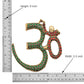Brass OM Wall Hanging Sculpture (Height: 6 Inch) Multicolor