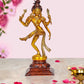 Brass Shiva and Parvati Dancing ArdhanrishvaraMurti Religious Statue for Home Temple Decor (Height : 12.5 inch)