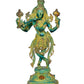 Brass Lord Krishna Idol Figurine Sculpture Playing Flute Statue Decorative Showpiece, (Height 21 Inch)