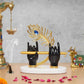Resin Black Krishna Ji Hands with Flute Figurine (Height: 7 Inch)