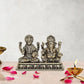 Fine Brass Lakshmi Ganesha Idol Laxmi Ganesh Diwali Pooja Gift Decoration Showpiece (Height 3 Inch)