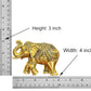 Bronze Elephant Decorate for Your Home Decor Office Table Decorative & Gift Item (Height: 3 Inch)