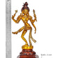 Brass Shiva and Parvati Dancing ArdhanrishvaraMurti Religious Statue for Home Temple Decor (Height : 12.5 inch)