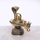 Brass Shiva Ling Murti Shivling with Nandi Maharaj Figurine Bronze Sculpture Deity Lord Shiva Statue Hindu Puja Vastu Gifts Home Decor Height: 5 inch