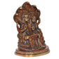 Brass Maa Lakshmi with Lord Vishnu On Sheshnag Idol Statue for The Puja Temple at Home in Brass - (Height 9 Inch) (Multicolor 1)