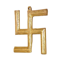 Messing Hakenkreuz Wandbehang, Nahansicht der Kanten und Reliefmuster