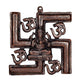 Metal Om Swastik Wall Hanging Wall Decor Wall Decorative Showpiece Swastik with Ganesha Multicolour Height 11 X 11 Inches