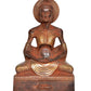 Brass Emaciated Buddha Statue - Handcrafted Spiritual Decor for Home Decor and Office Decor - Buddha Idol (Height 9 Inch)