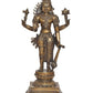 Brass Vishnu Four Armed Standing Vishnu Statue,for Home Decor and Pooja Mandir Temple (Height 21.5 Inch)