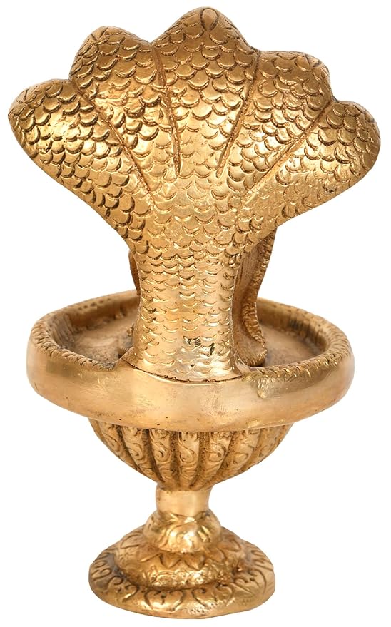 Brass Shiva Linga, Height: 6" Entryway Setting