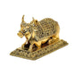 Brass Nandi Cow Statue Idol Murti On Base Decorative Item for Home | Height : 2.5 Inch