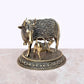 Fine Brass Cow with Calf Pooja Mandir Home Decor (Height 2.5 Inch)