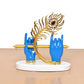 Resin Krishna Ji Hands with Flute Figurine (Height: 7 Inch)