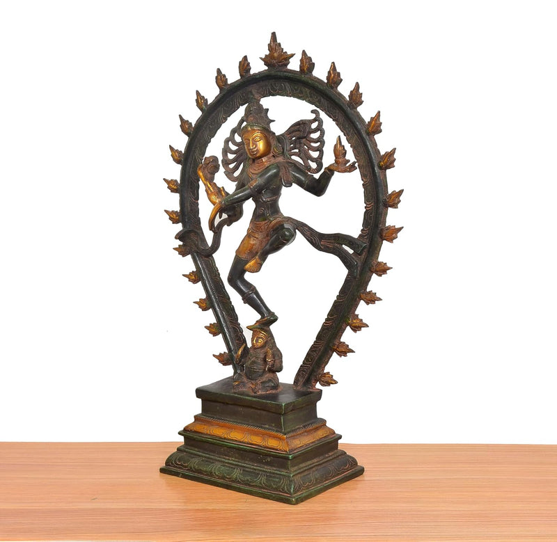 Brass Natraj Lord Shiva Dancing Idol (Height 19 Inch)