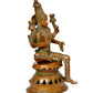 Brass Goddess Lakshmi Statue Laxmi Murti - Exquisite Hindu Goddess Idol for Home Decor and Worship (Height: 12 Inch)